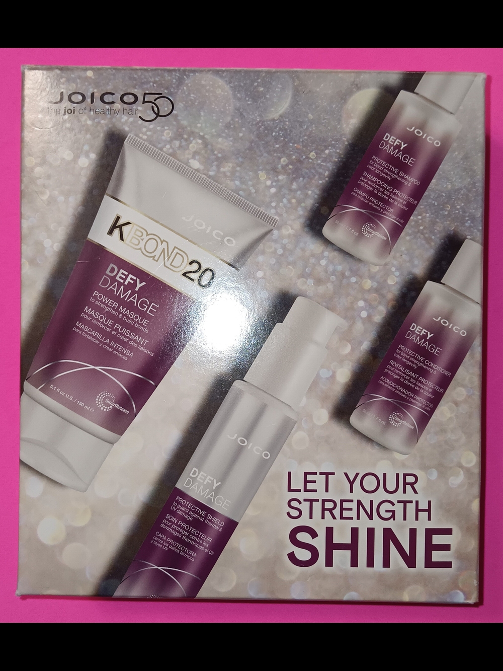 Joico Defy Damage Hair Repair Set - Purple & Silver Packaging